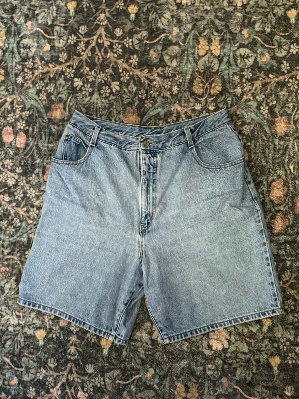 Backroad‎ Blues Vintage Junior Jorts Light Wash Jean Shorts Cotton 15/16